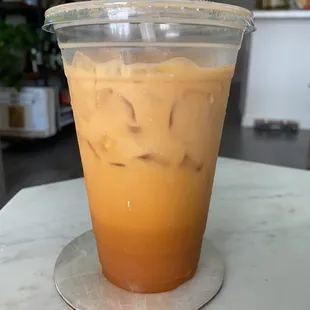 Thai iced tea.  You have the option to add boba.