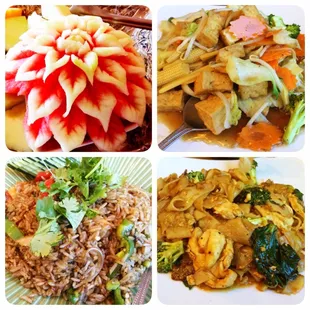 Glad to have good, cheap Thai rest around work (walking distance).  That craving watermelon always remind me of Thailand.