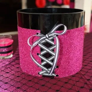 Burlesque themed centerpieces