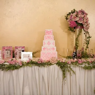 Wedding cake table