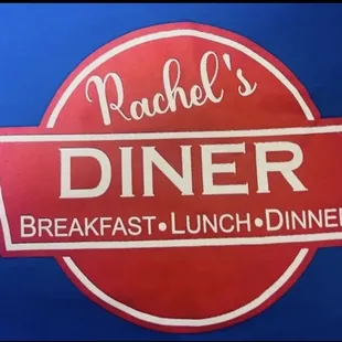 a sign for rachel&apos;s diner