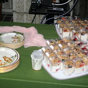 Delicious fruit &amp; granola yogurt parfaits.