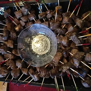 Steak Bites with Asian dipping sauce (not pictured)