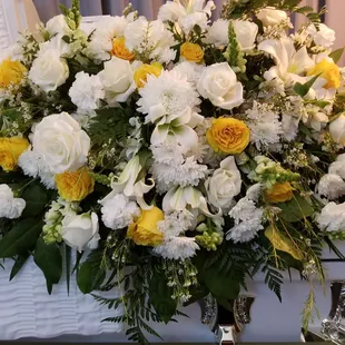 Coffin Floral Spray