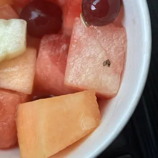 fruit cup featuring little guy