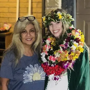 Leis from Rachel's at the Honolulu Airport