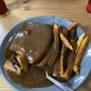 Roast beef and fries