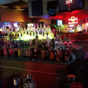 Full liquor. Pool tables. Darts. Smoking bar with a mixed crowd.  Not bad.