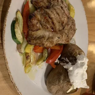 Jerk chicken dinner