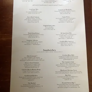 Menu page 2