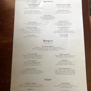 Menu page 1