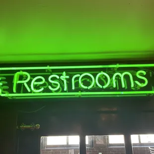 The rest room sign