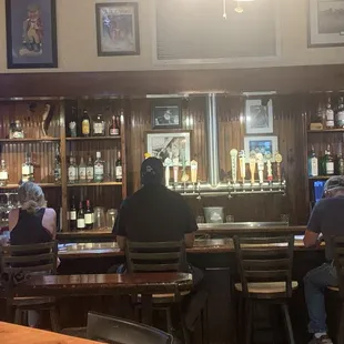 Looking in at Rachele's Roadhouses bar.