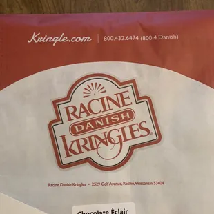 Package with the bakers information