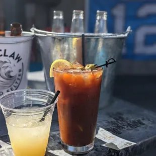 Beer buckets and bloody Marys!!