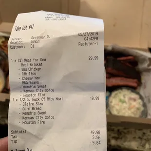 My total paid including 18% tip just so you know I'm not just some cheap a** complaining.