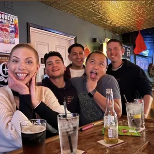 Sharea (bartender) and friends