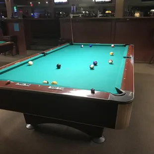 Lots of pool tables.