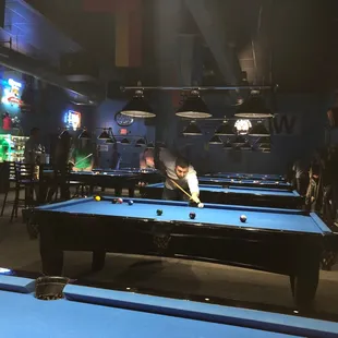 Playing pool
