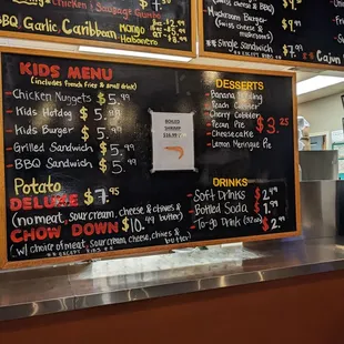 the menu