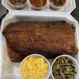 FULL RACKS BABY! Mac &amp; Green beans!