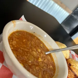 Brunswick stew  - came with a corn muffin