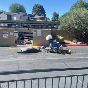 This was RIGHT out front our kitchen window/door...disgusting