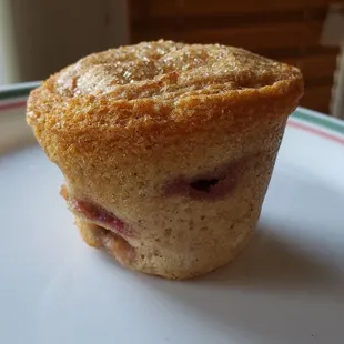 Vegan strawberry muffin ($3). Moist and tasty.