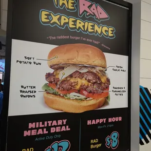 menu, burgers