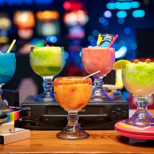 a variety of cocktails