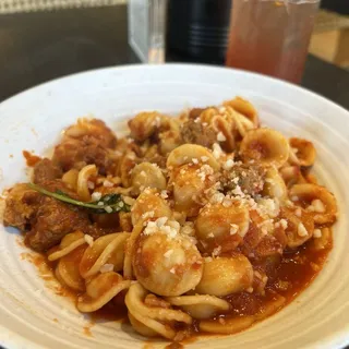 ORECCHIETTE & SPICY SAUSAGE ARRABBIATA