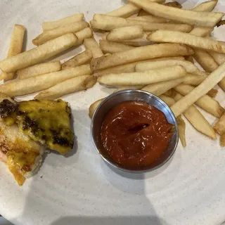 KIDS CHEESEBURGER WITH FRIES
