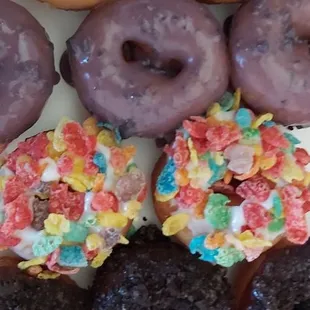 Maple, Blueberry, Fruity Pebbles, Oreo