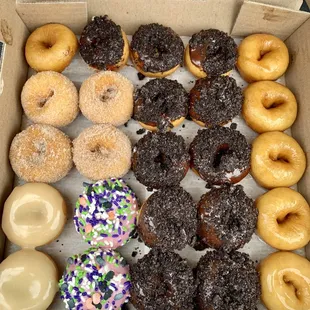 a variety of doughnuts