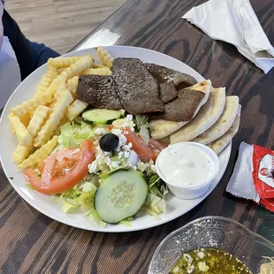 Gyros would rather have double salad