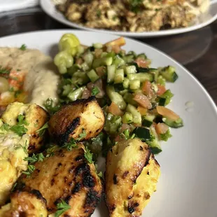 Chicken kabob plate