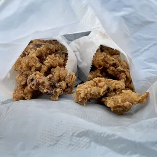 two orders of fried calamari