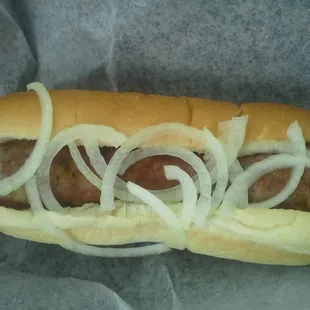 Eat this sausage now
