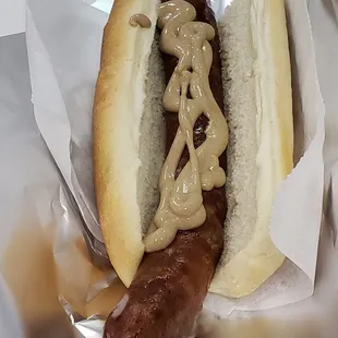 The big Billy with stadium mustard and no sauerkraut