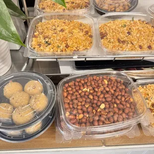 To go snacks, chevdo, etc.