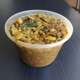 Undhiyu / Undhio . Tasted more like a mix veg rather than Undhiyu. Vegan.