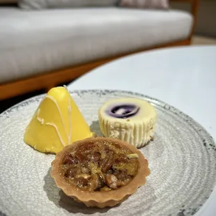 Complimentary mini desserts from the sweet bar.