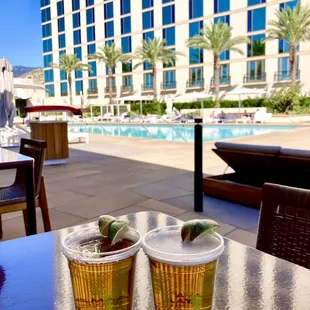 Modelo on tap @ pool bar area