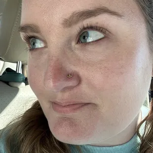 Radiance Piercing - left nostril