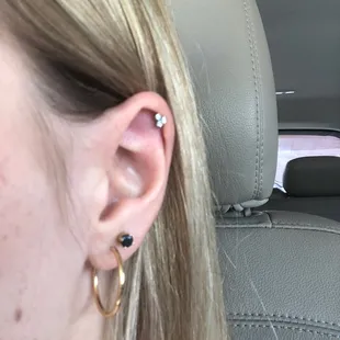 Helix piercing