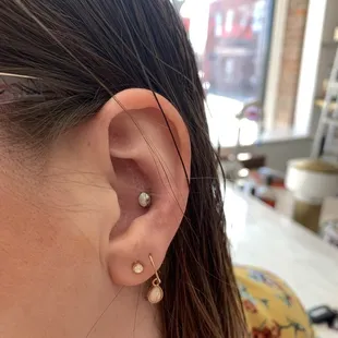 Conch piercing