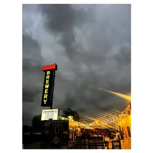 a cloudy evening sky