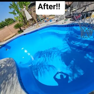 After photo of pool restoration, price starts at 2,000