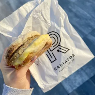 turkey sausage breakfast sammie