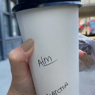 Almond matcha - my fav!